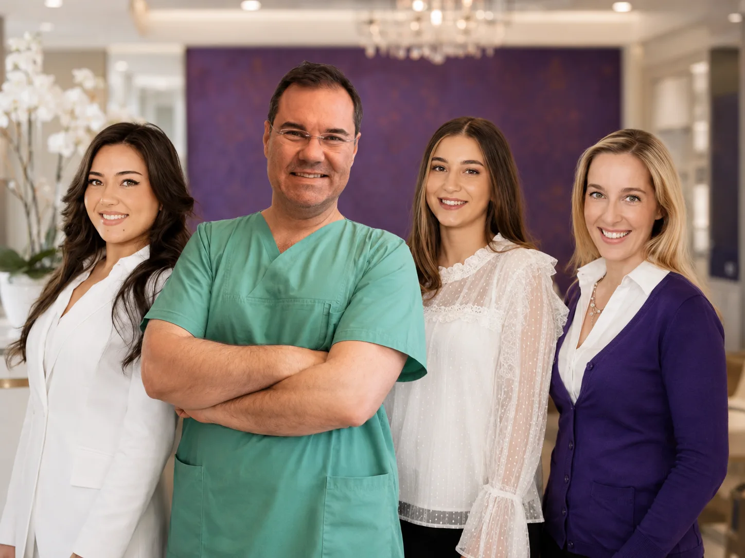 Das Praxisteam der Aesthetix Düsseldorf um Dr. med. Stephan Günther an der Königsallee